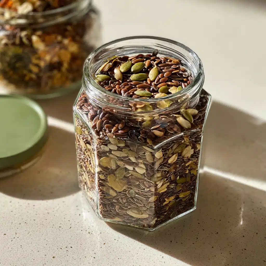 Bariatric Seed Recipe in Glass Storage Jar